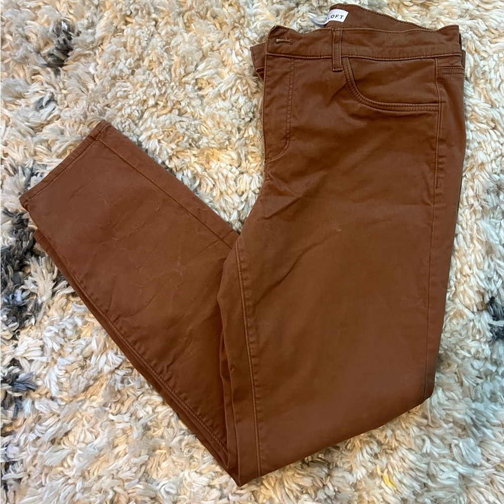 LOFT Petite Tan Trousers